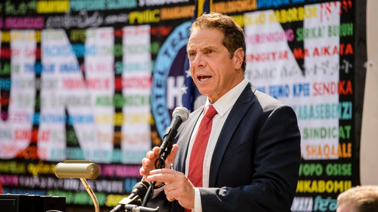 MTA to ask city for subway funding to fix infrastructure issues, Lhota says 2 Gov. Andrew Cuomo and MTA chairman Joe Lhota want Mayor Bill de Blasio to contribute more funding to fix the aging subway system. Above, Cuomo speaks at the ribbon-cutting ceremony for the new Hotel Trades Council health care facility on Ashland Place, Thursday, July 20, 2017.