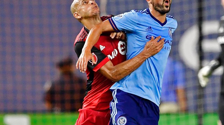 David Villa and NYCFC settled for a draw against Toronto FC on July 19.