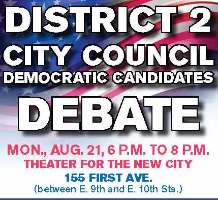 Villager sponsors District 2 City Council candidates debate 2 Villager Candidate Debate main pic_2017_08_18 copy