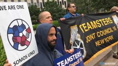 Manhattan rally demands ICE release Guatemalan immigrant