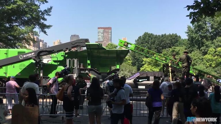 Elephant ivory destroyed in Central Park