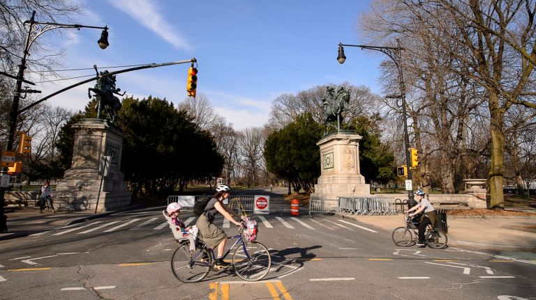 Prospect Park's East Drive reopened to vehicular traffic on Monday, Sept. 11, 2017, after going car-free as part of an eight-week pilot program by the city.