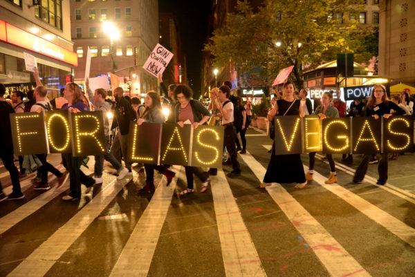 In Las Vegas’ Wake, Gun Violence Activists Mass in Manhattan 1