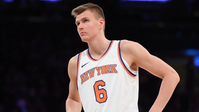 Kristaps Porzingis is the Knicks' face of the franchise with Carmelo Anthony gone.