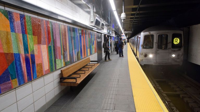 The Prospect Avenue subway station reopened with new, modern amenities and artwork on Thursday, Nov. 2, 2017.