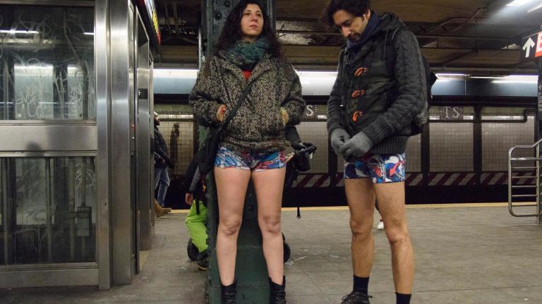 This couple wore matching underpants.