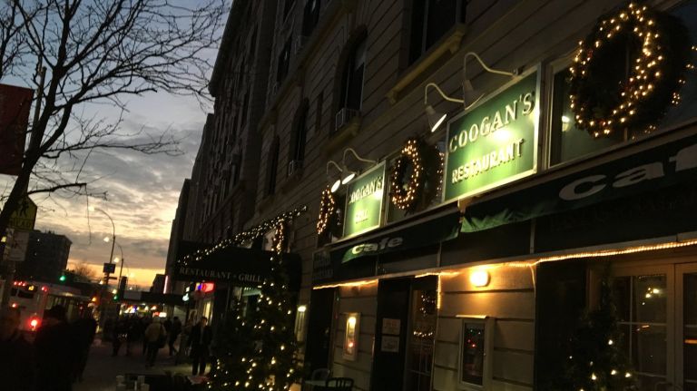 Coogan's Restaurant in Washington Heights is closing its doors due to rising rents. The New York-Presbyterian Hospital, which owns the property, is increasing the rent by  $40,000 a month. 