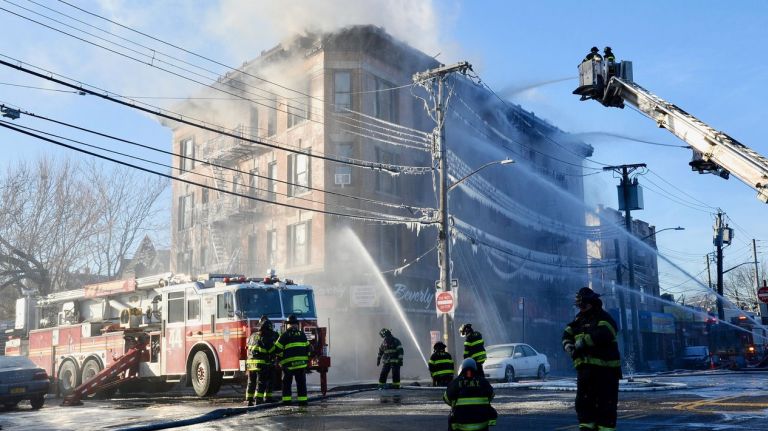 A Bronx fire injured nearly two dozen people on Tuesday morning, Jan. 2, 2018, the FDNY said.