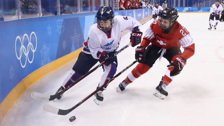 Caroline Park, left, a Korean-Canadian, was recruited over email to compete for her parents' home country.