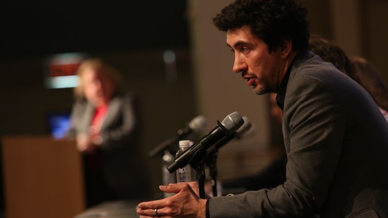 Congestion pricing, faster buses, MTA scrutiny needed to solve city’s ‘transportation crisis’: Experts 2 Nick Sifuentes, executive director of the Tri-State Transportation Campaign, speaks about making city buses faster on Thursday, Mar. 1, 2018.