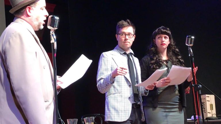 Lin-Manuel Miranda and Ben Platt 'Found Tonight' 1 1940s improv radio show merges low-tech past with sci-fi