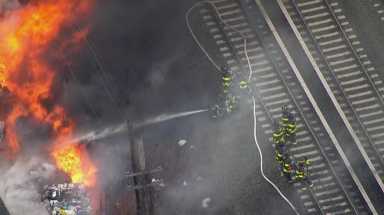 Fire in Queens snarls LIRR service