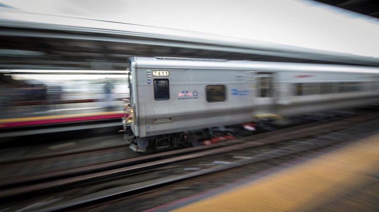 A Long Island Rail Road train enters Jamaica station on Aug. 5, 2015.