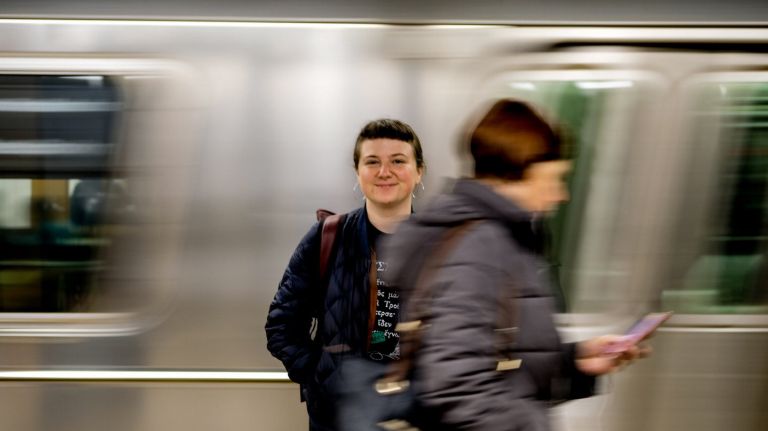 ‘Subway Hands’ Instagram account offers intimate glimpses of NYC commuters 2 The Instagram account @subwayhands, run by photographer Hannah La Follette Ryan (pictured), features images of New Yorkers' hands on the subway.