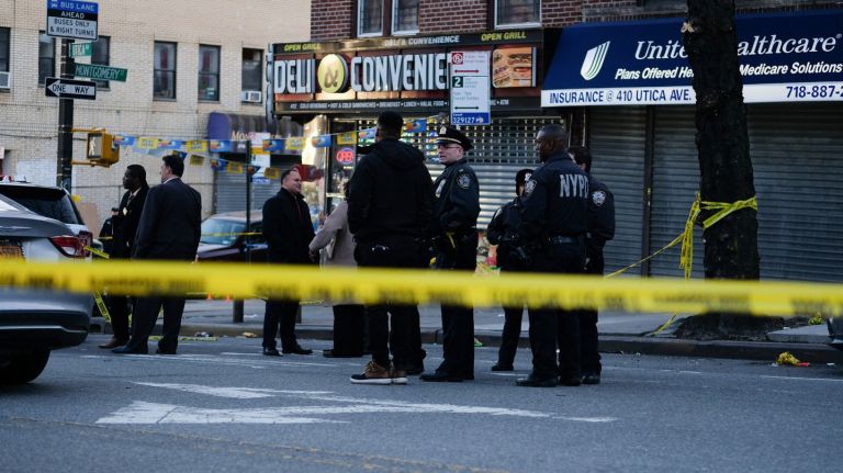  Police shot and  killed a man in Crown Heights, Brooklyn, NYPD Chief of Department Terence Monahan said Wednesday.