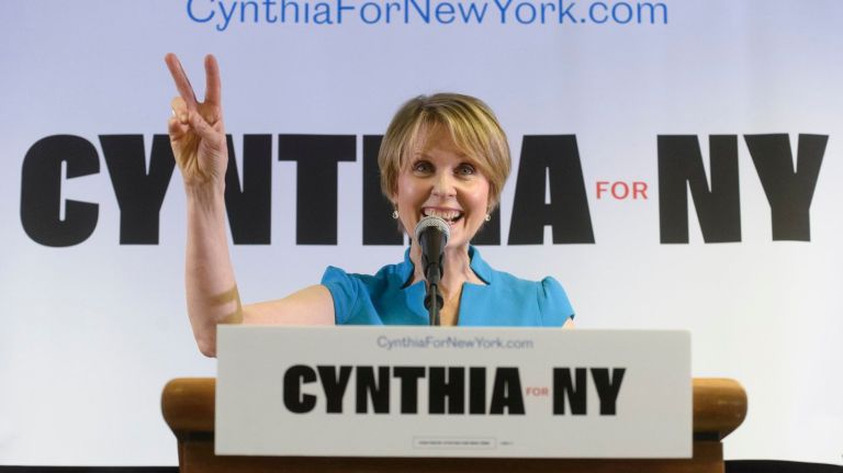 Cynthia Nixon took her campaign to 
