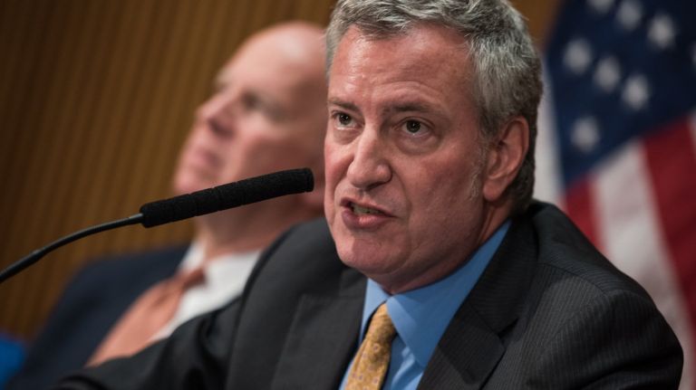 Mayor Bill de Blasio is taking steps to prepare for what he said is the 