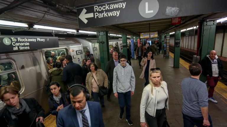 Think bigger to ease L train disruptions 2 The L train platform at Bedford Avenue, April 24, 2018.