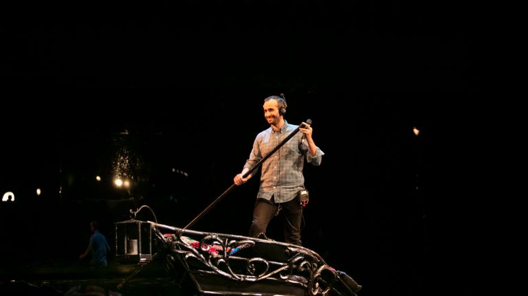 Inside ‘Phantom of the Opera,’ Broadway’s longest-running play 2 Greg Livoti, the production stage manager, rides a boat onstage at Broadway's