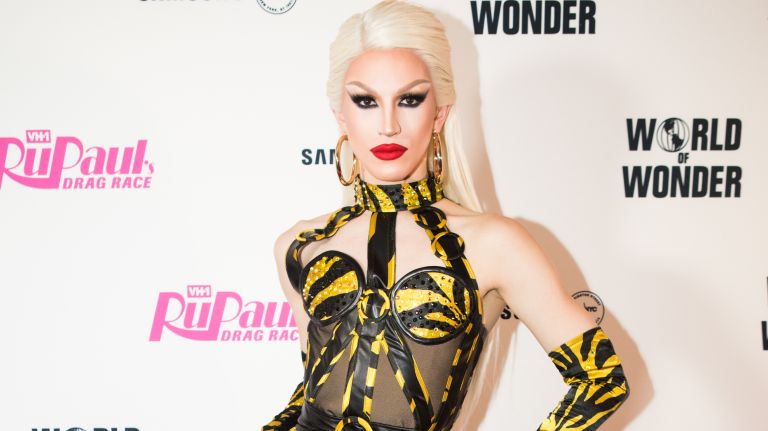 Aquaria on the ‘RuPaul’s Drag Race’ finale red carpet in NYC
