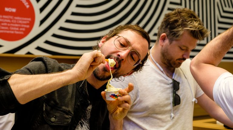 What is booza? Ice cream from the Levant emigrates to Williamsburg 5 Guests taste booza at Republic of Booza in Williamsburg.