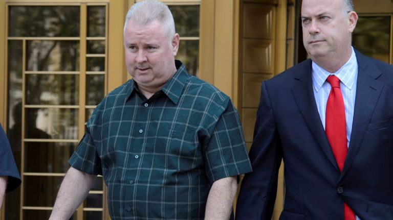 Former Deputy Chief Michael Harrington, left, will serve no jail time in his NYPD corruption case.