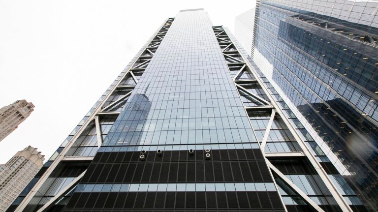 3 World Trade Center debuts as city’s 5th tallest building 2 The sheer face of 3 World Trade Center is seen from the 17th floor common terrace. The World Trade Center's latest addition is set to debut on Monday.