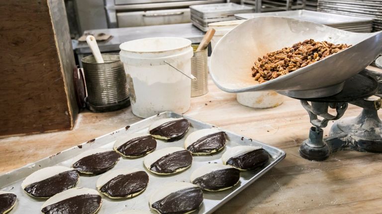 Glaser’s Bake Shop impending closing finds fans flocking for final black and white cookies 2 A tray of Glaser's signature black and whites.