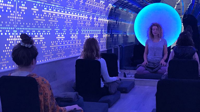 Be Time meditation bus blocks out the city to provide self-care to weary New Yorkers 2 This mobile meditation studio, Be Time, travels the city in search of weary New Yorkers.