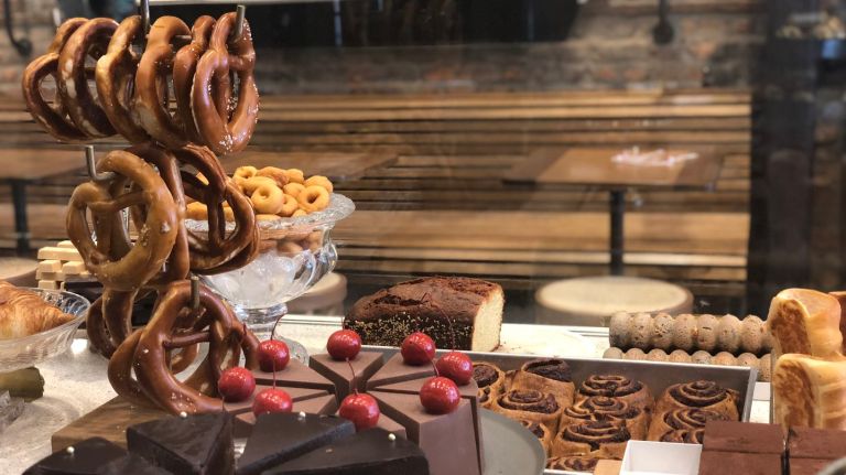 At Blue Stripes, there’s no such thing as ‘too much chocolate’ 2 Blue Stripes serves a variety of chocolate treats by Oded Brenner.