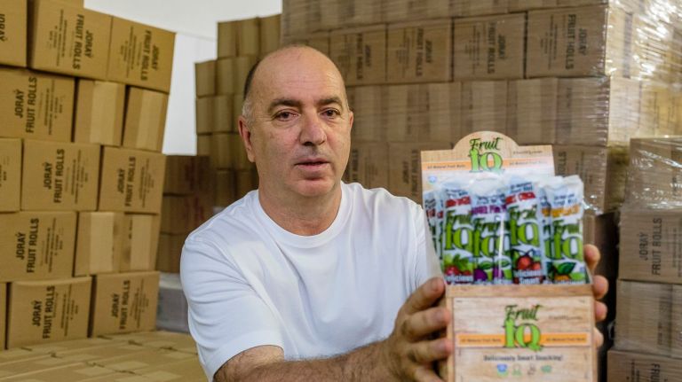 Ray Shalhoub, owner of Brooklyn-based Joray, manufacturer of fruit rolls, is introducing an all-natural, gluten-free version called 'Fruit IQ.'
