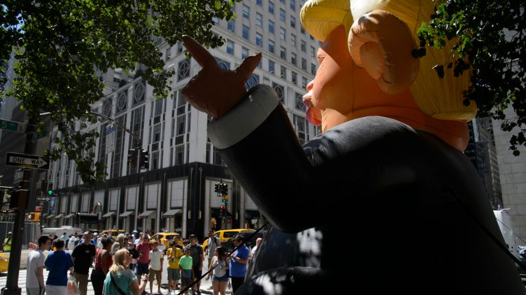 Trump Rat stands 15 feet tall.