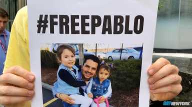 Rally for Hempstead pizza deliveryman