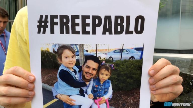Rally for Hempstead pizza deliveryman