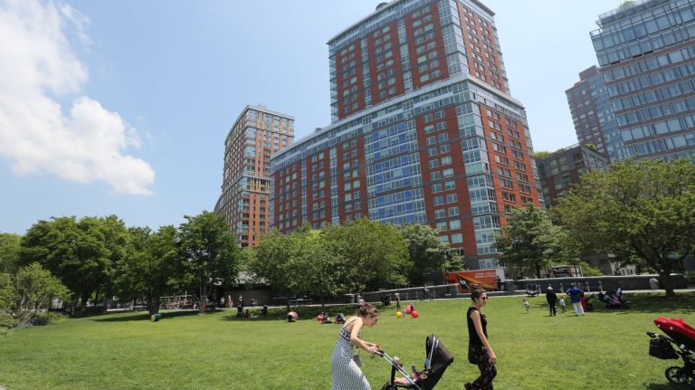 Rockefeller Park in Battery Park City, Manhattan is part of the most expensive ZIP code in the country for renters, according to a report by RentCafé.