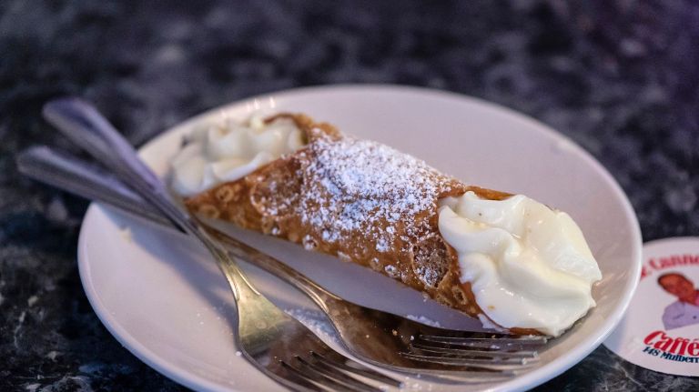 San Gennaro cannoli contest treats come straight from the Cannoli King 3 The cannolis for the annual cannoli-eating contest will be supplied by Caffe Palermo.