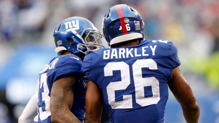Odell Beckham Jr. and Saquon Barkley gained