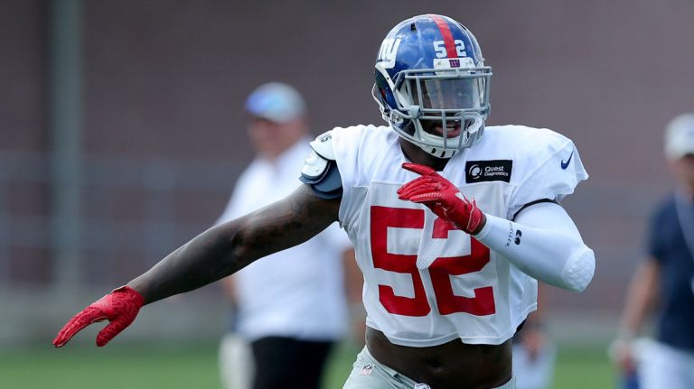 Alec Ogletree came to the Giants in a March trade with the Rams.