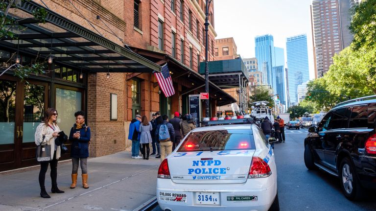 A&nbsp;suspicious package addressed to actor&nbsp;Robert De Niro was found at a building in TriBeCa&nbsp;Thursday morning, police said.