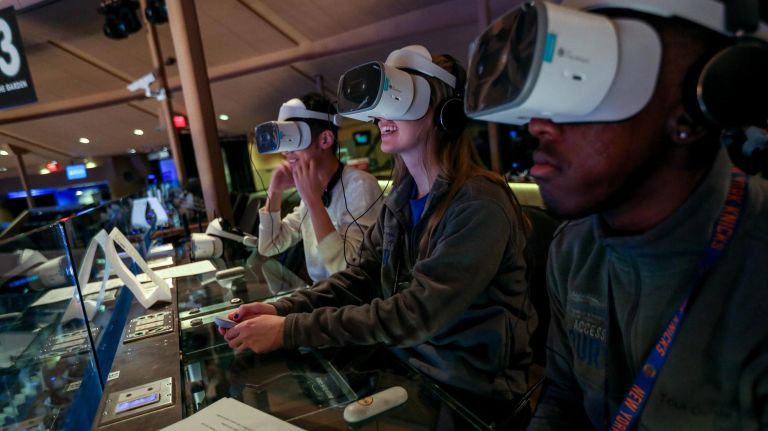 A virtual reality experience at Madison Square Garden lets you walk onto the stage with Billy Joel.&nbsp;