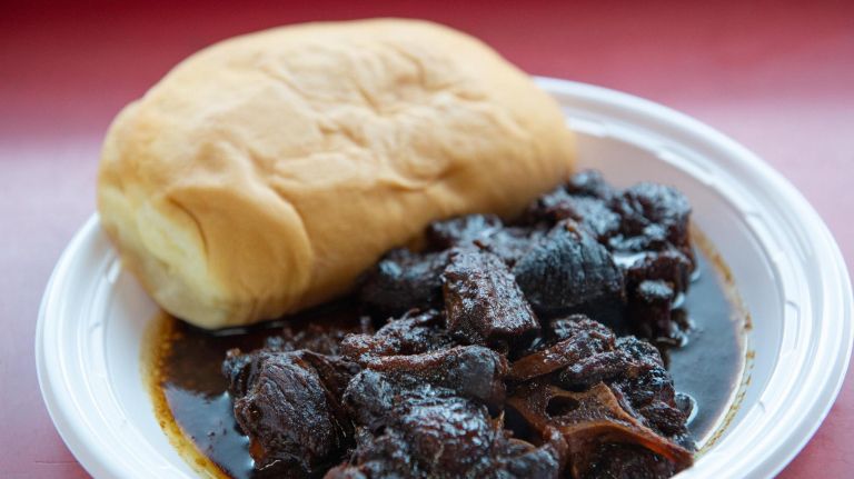 Guyanese food in NYC blends cultures to offer 'something for everyone' 3 Pepper pot is served with coco bread at Sybil's.