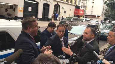 Johnson, Senate candidate Holmberg squabble over Gavin McInnes