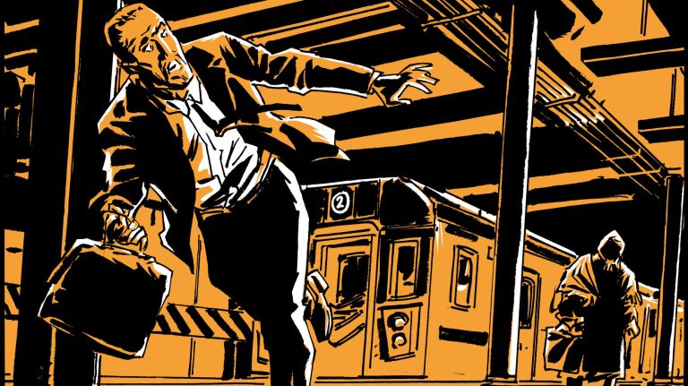 After one man refuses to relenquish his seat, the curse of a witchy woman follows him until the bitter end.