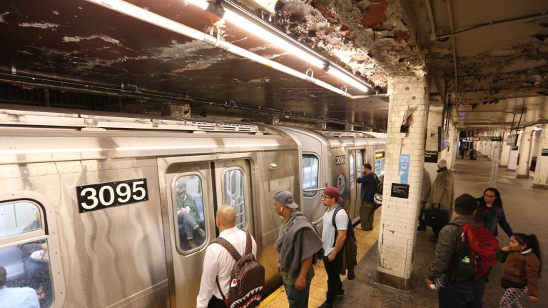 The Chambers Street station on the J&nbsp;lines is in desperate need of repair.