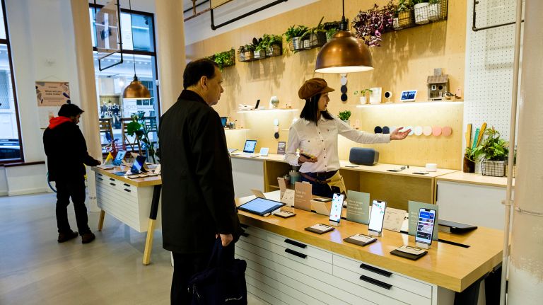 The Google Hardware Store on Greene Street in SoHo is open through Dec. 31, and gives customers a hands-on look at products.