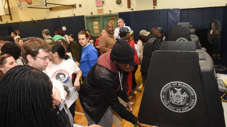 Issues with scanners were common at poll sites across the city Tuesday.&nbsp;