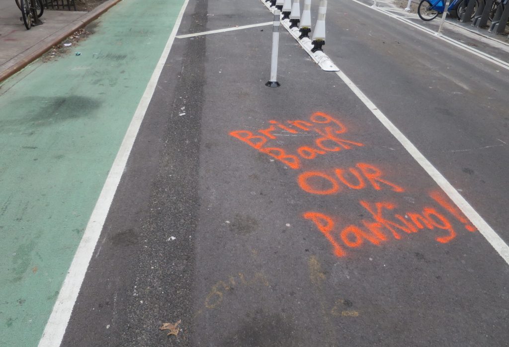 Broken glass and sharp words over L-shutdown bike lanes 5