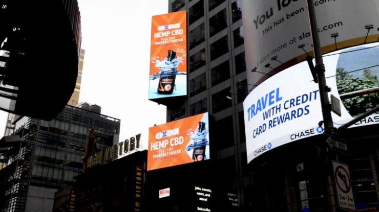 Cannabis Ads In Times Square Signal Banner Year For Hemp Cbd