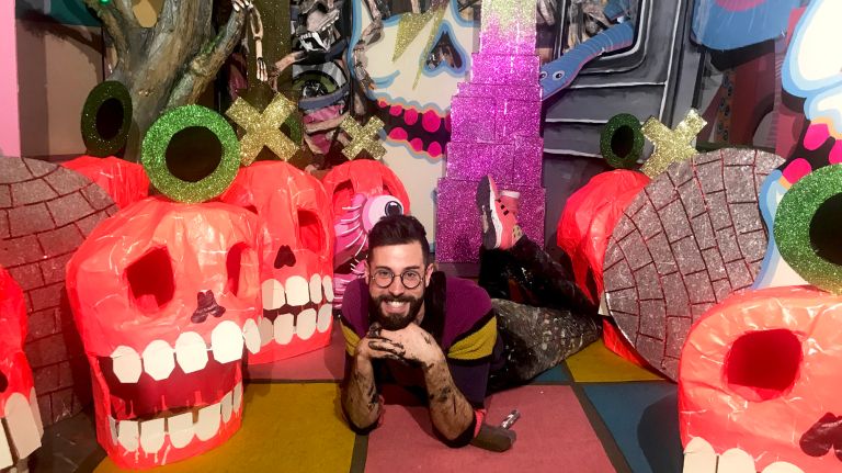 Queens Museum's Spooktacular raises money for educational programs 2 Artist/educator Gregory Corbino helped transform the Queens Museum for Spooktacular, with the theme Boneyard Boogie.