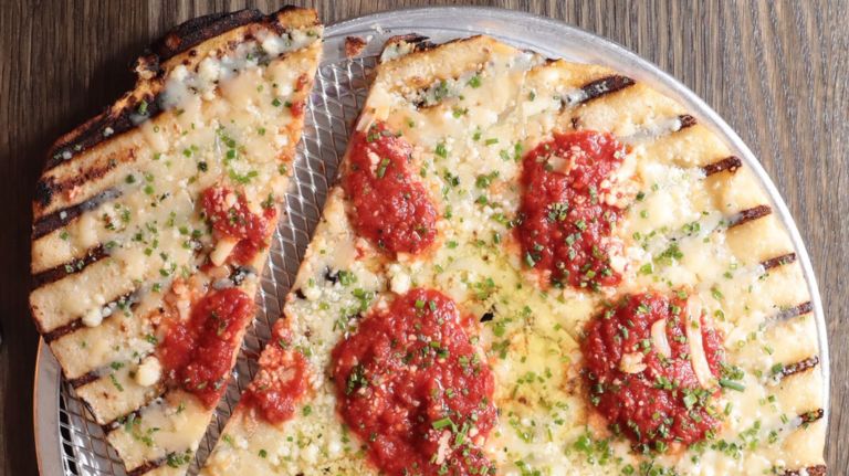 The classic grilled pizza at Violet, slated to open Thursday in the East Village.